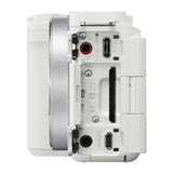 Sony ZV-E10 II Mirrorless Camera (White) with 16-50mm Lens and Mini Flash Bundle