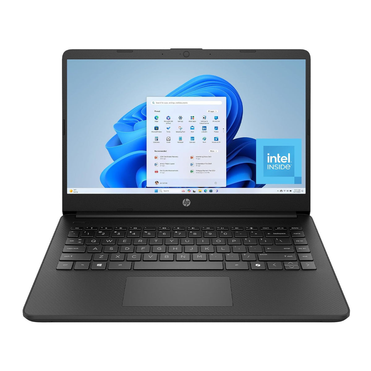 HP 14 Inch Laptop Intel N150 4GB RAM 128GB UFS Intel Graphics Windows 11 Home