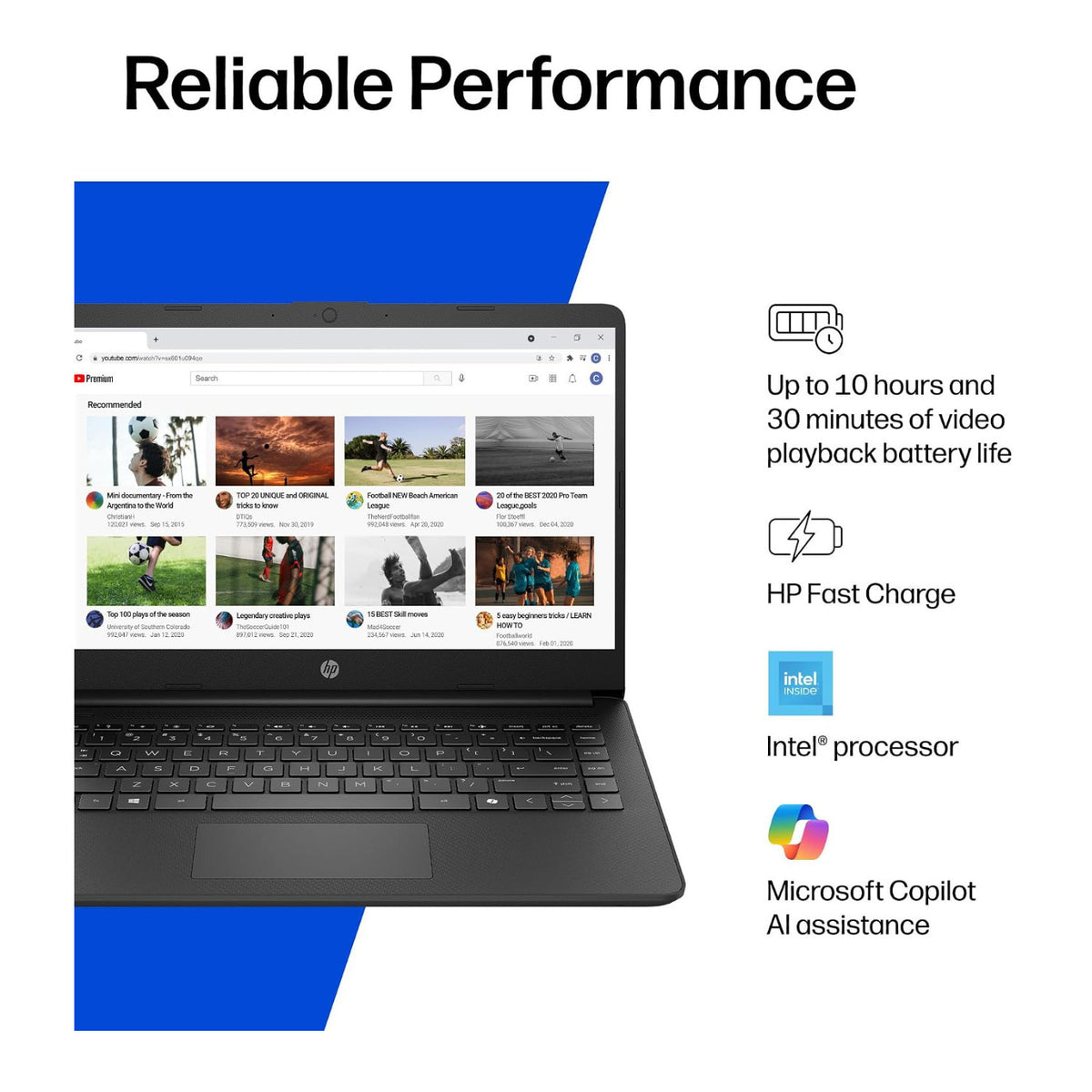 HP 14 Inch Laptop Intel N150 4GB RAM 128GB UFS Intel Graphics Windows 11 Home