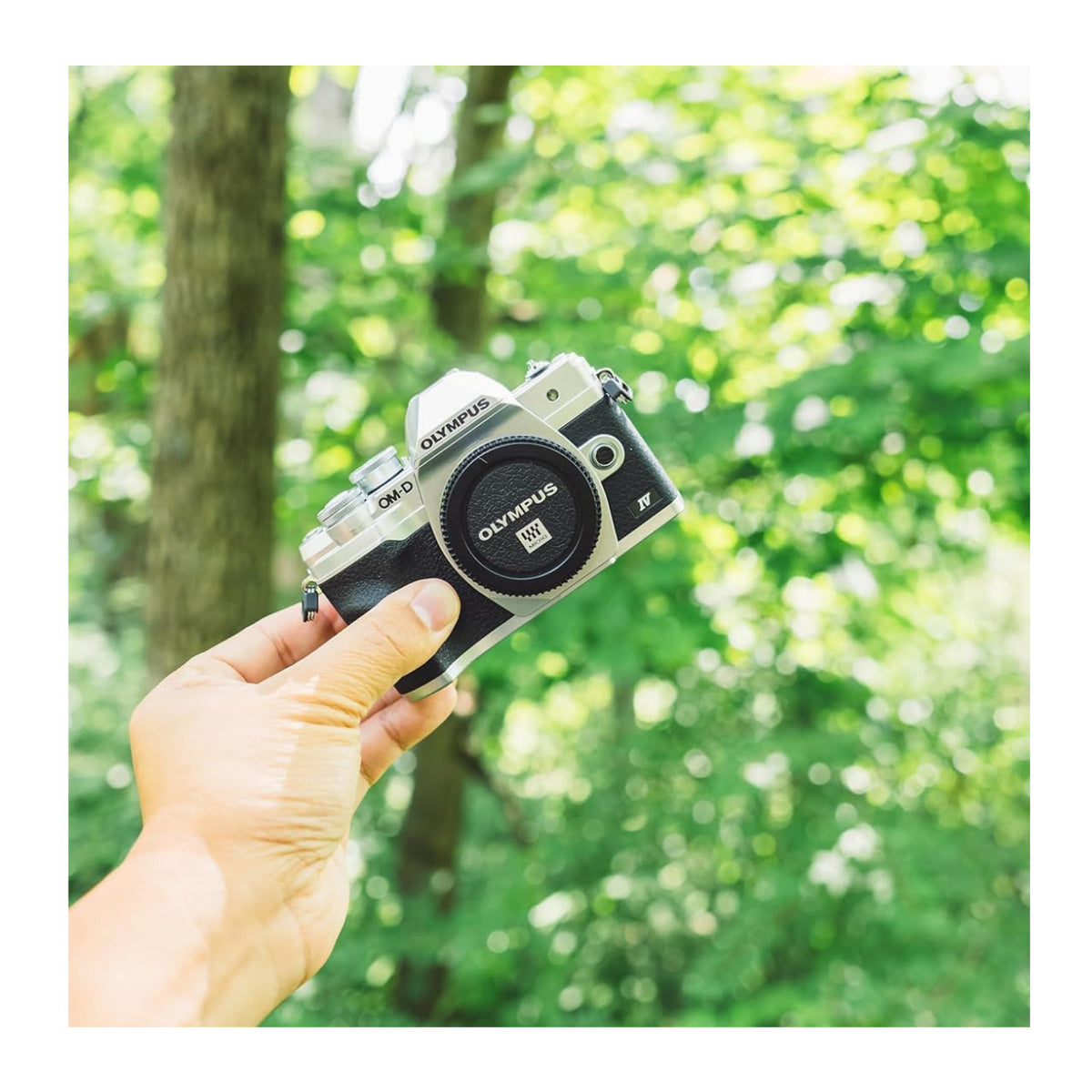 OM SYSTEM OM-D E-M10 MKIV Camera with SD Card, Bag and Accessories (Silver)