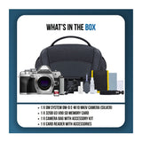 OM SYSTEM OM-D E-M10 MKIV Camera with SD Card, Bag and Accessories (Silver)