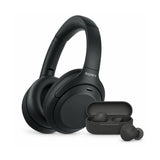 Sony WH-1000XM4C Gen2 Wireless Noise Cancelling Headphones (Black) with Wireless Earbuds Bundle