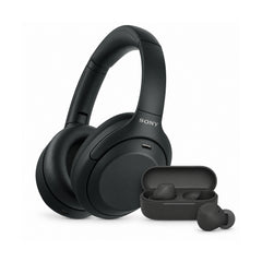 Sony WH-1000XM4C Gen2 Wireless Noise Cancelling Headphones (Black) with Wireless Earbuds Bundle