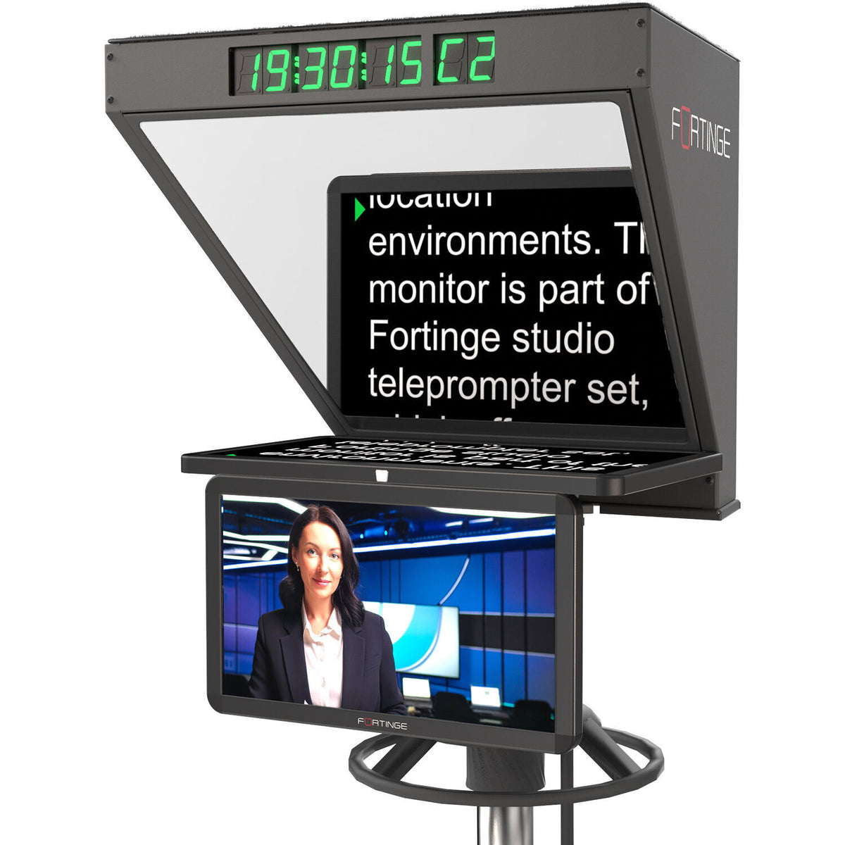 Fortinge ROBO 21 Inch Studio Teleprompter for PTZ Cameras
