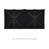 Westcott X-Drop Pro 16x8ft Wrinkle-Resistant Backdrop with Drawstring Bag (Rich Black)