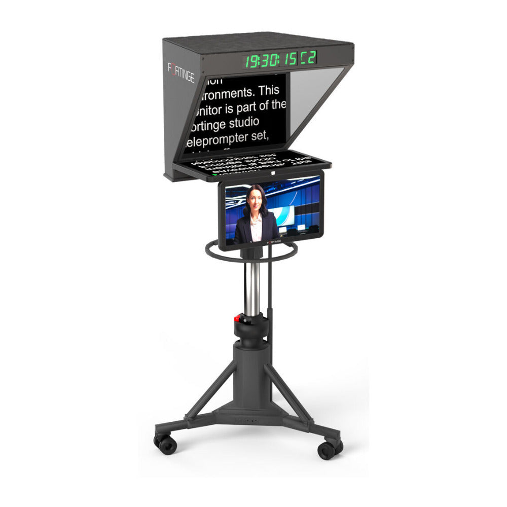 Fortinge ROBO High-Brightness 21 Inch Studio Teleprompter for PTZ Cameras