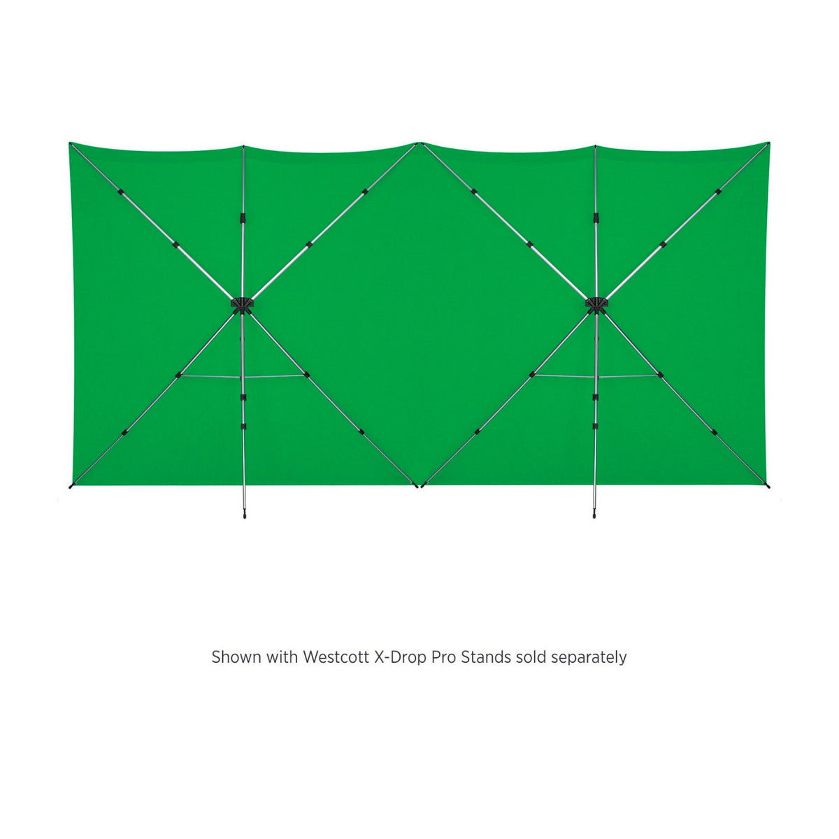 Westcott X-Drop Pro 16x8ft Wrinkle-Resistant Backdrop with Drawstring Bag (Chroma Green)
