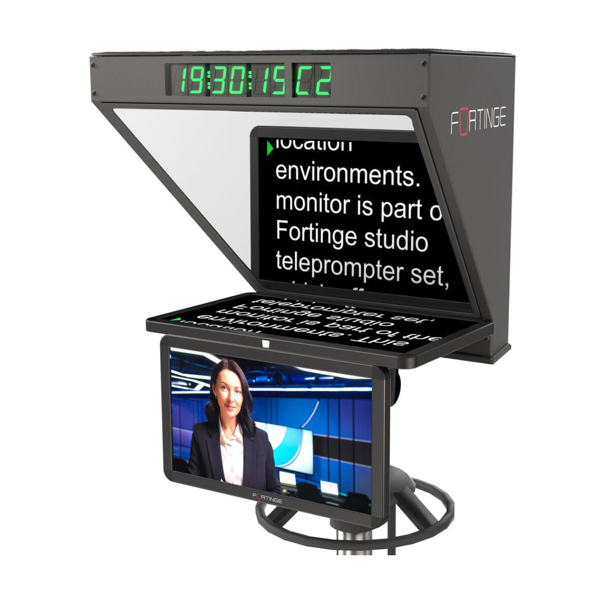 Fortinge ROBO 24 Inch Studio Teleprompter for PTZ Cameras