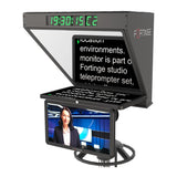 Fortinge ROBO High-Brightness 24 Inch Studio Teleprompter with SDI Input/Output for PTZ Cameras
