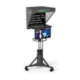 Fortinge ROBO High-Brightness 24 Inch Studio Teleprompter with SDI Input/Output for PTZ Cameras