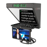 Fortinge ROBO IP 19 Inch Studio Teleprompter with IP Input for PTZ Cameras