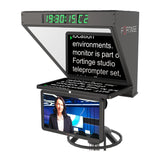 Fortinge ROBO IP High-Brightness 19 Inch Studio Teleprompter with IP Input for PTZ Cameras