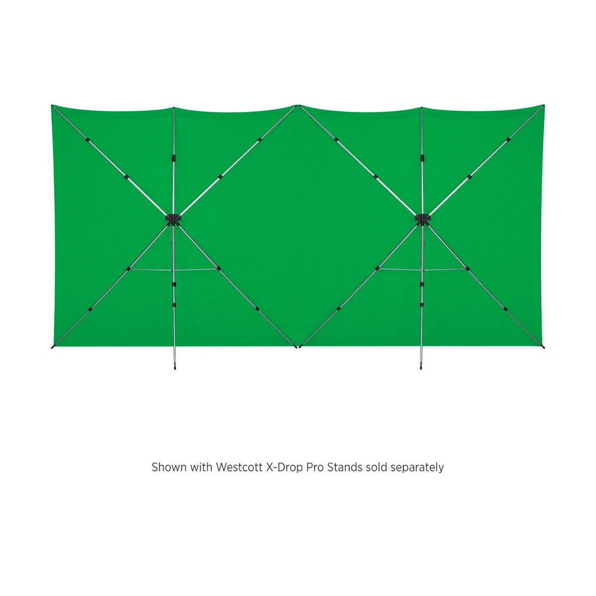 Westcott X-Drop Pro 16x16ft Wrinkle-Resistant Backdrop with Drawstring Bag (Chroma Green)
