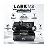 Hollyland LARK M3 Combo Wireless Microphone System (4 TX, 2 RX) Bundle with Charging Accessories