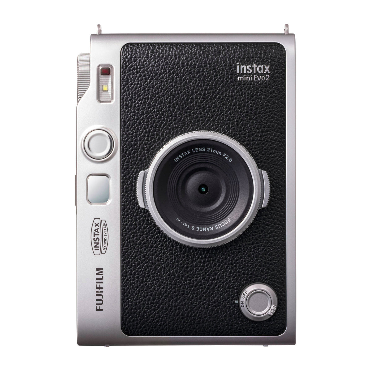 Fujifilm instax mini Evo 2 Hybrid Instant Camera with Touchscreen and Integrated Printer (Black)