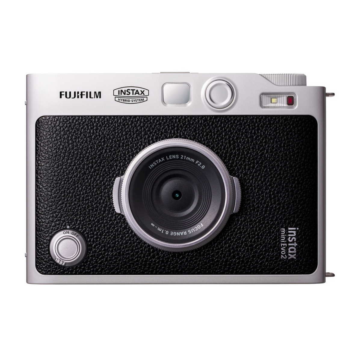 Fujifilm instax mini Evo 2 Hybrid Instant Camera with Touchscreen and Integrated Printer (Black)