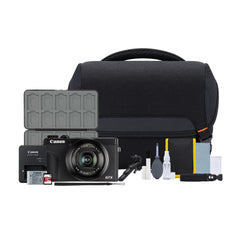 Canon PowerShot G7X MK3 Camera with 32GB SD Card, Bag, Memory Card Case, and Accessories (Black)