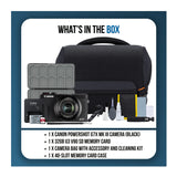 Canon PowerShot G7X MK3 Camera with 32GB SD Card, Bag, Memory Card Case, and Accessories (Black)