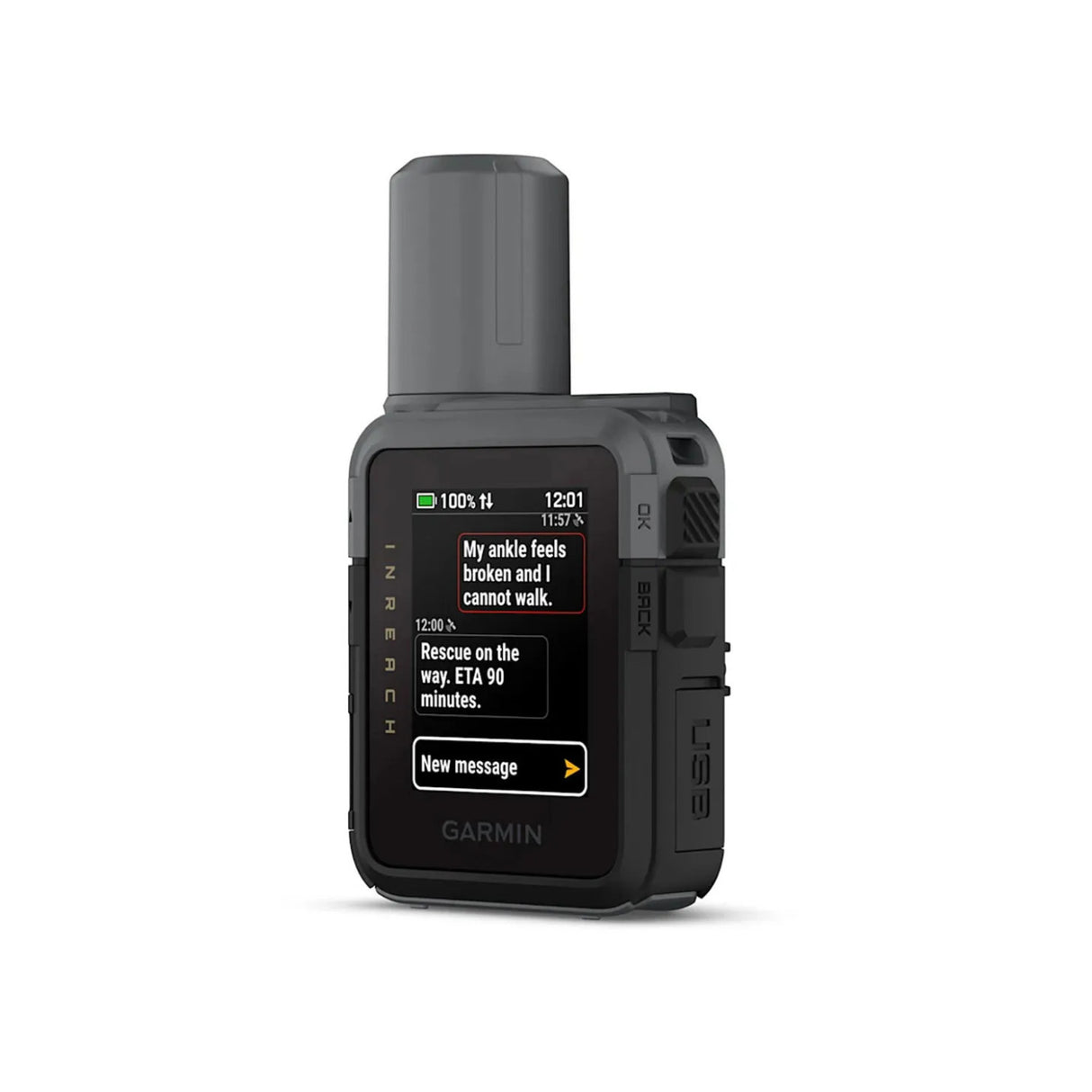 Garmin inReach Mini 3 Compact SOS Satellite Communicator with Color Touchscreen - 2