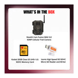 Stealth Cam Fusion MAX 3.0 42MP Cellular Trail Camera with 32GB Memory Card and Card Reader Bundle-9