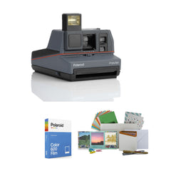 Polaroid 600 Impulse Grey Instant Camera with Black and White and Color Film and Accessories