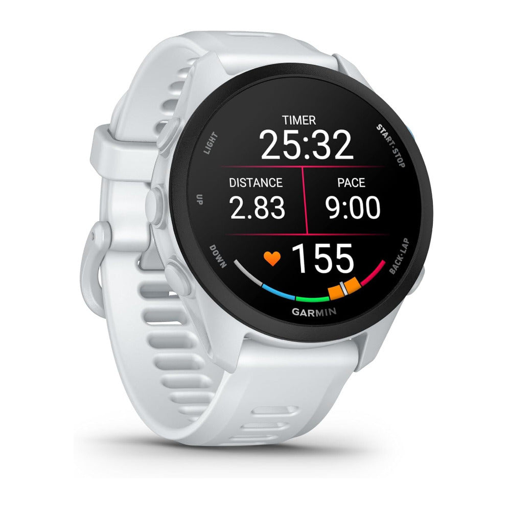 Garmin Forerunner 70 GPS Running Smartwatch with AMOLED Display and GPS Tracking (Whitestone)-3