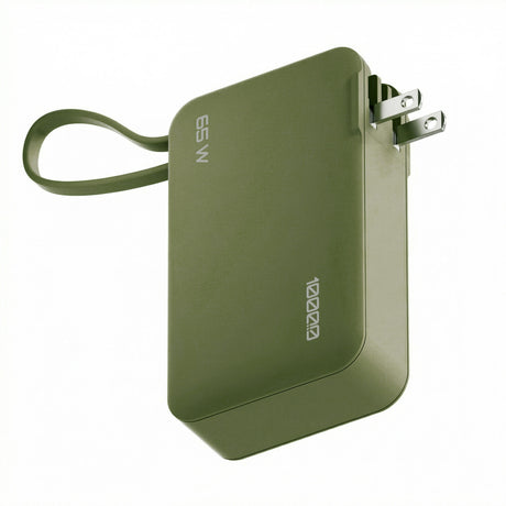 ReelCharge 10,000 mAh 65W Power Bank Flex (Dark Sage)