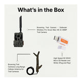 Browning Trail Camera Defender 46MP HD AI Wireless Pro Scout Max Bundle - 9