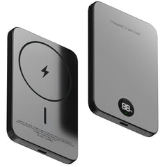 ReelCharge ReelSafe Solid State 5,000 mAh Qi2 Wireless Power Bank (Gray)