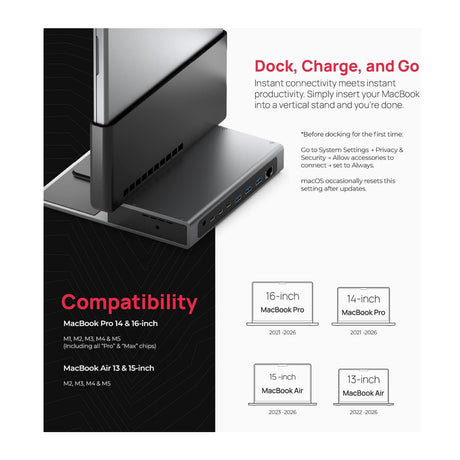 Brydge ProDock Duo TB4 Docking Station Bundle with Adapter Sleeve for 16-Inch MacBook Pro - 4