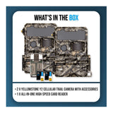 Yellowstone Y2 Cellular Trail Camera Bundle with High-Speed Card Reader, and Accessories (2-Pack) - 9