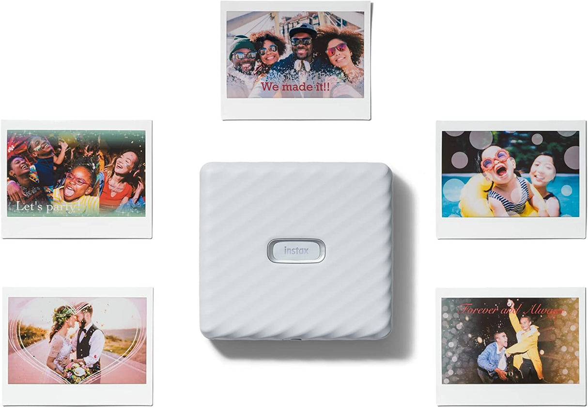 Fujifilm Instax Link Wide Instant Photo Printer with Instant Film and Monochrome Film Bundle