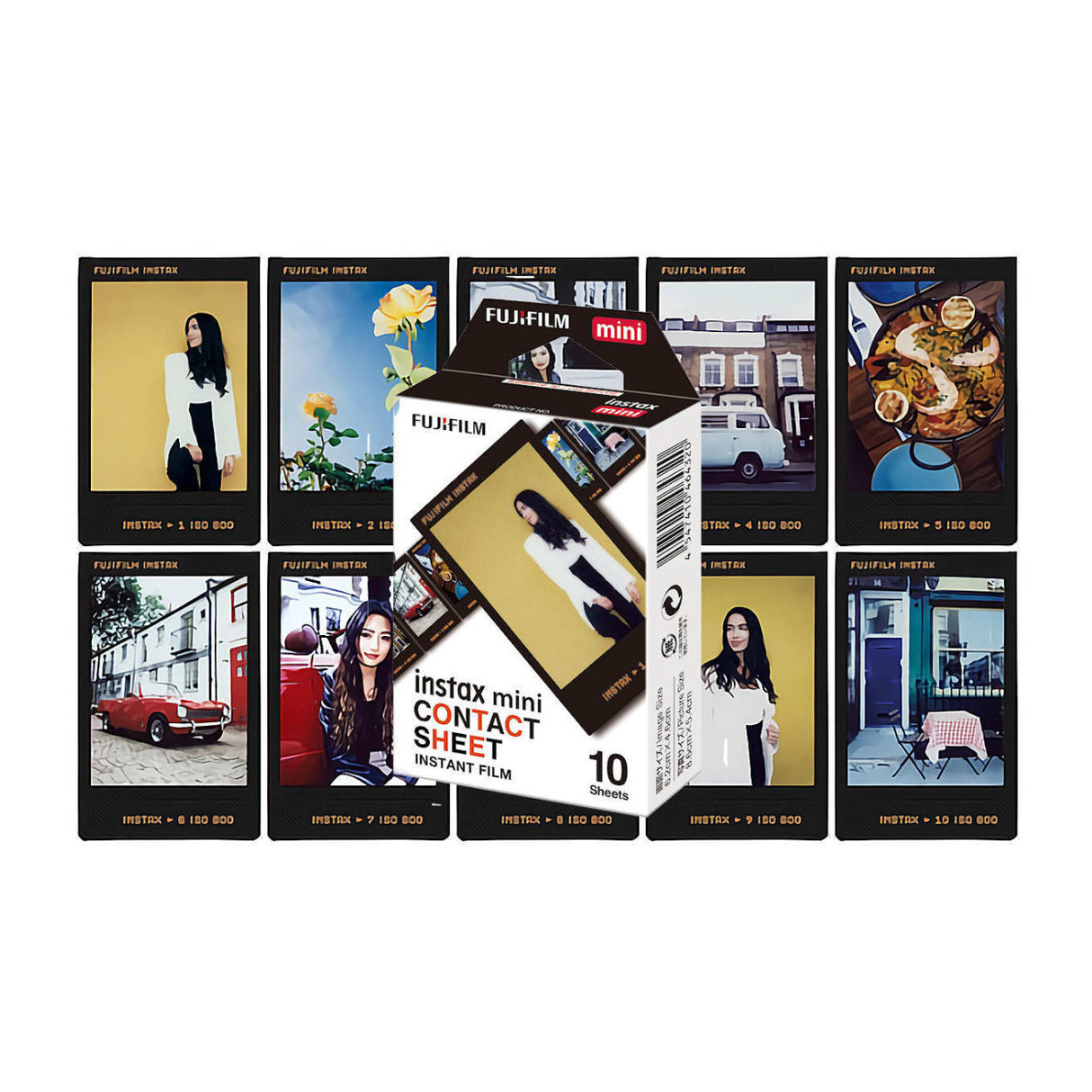 Fujifilm Instax Mini 40 Instant Camera with Fujifilm Instax Mini Contact Sheet Film