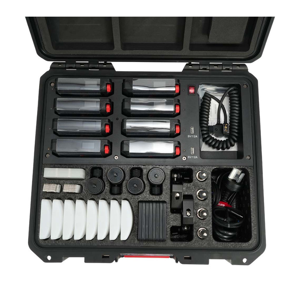 Aputure MC Pro 8-Light Kit Bundle with MC Pro Bubble Diffuser