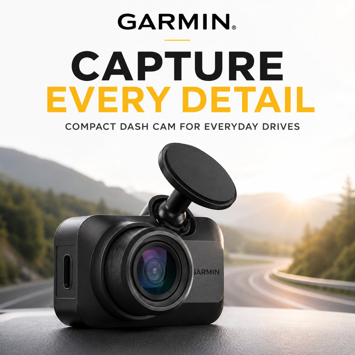 Garmin Dash Cam Mini 3 Bundle with 64GB microSDHC Memory Card and SD Adapter - 2