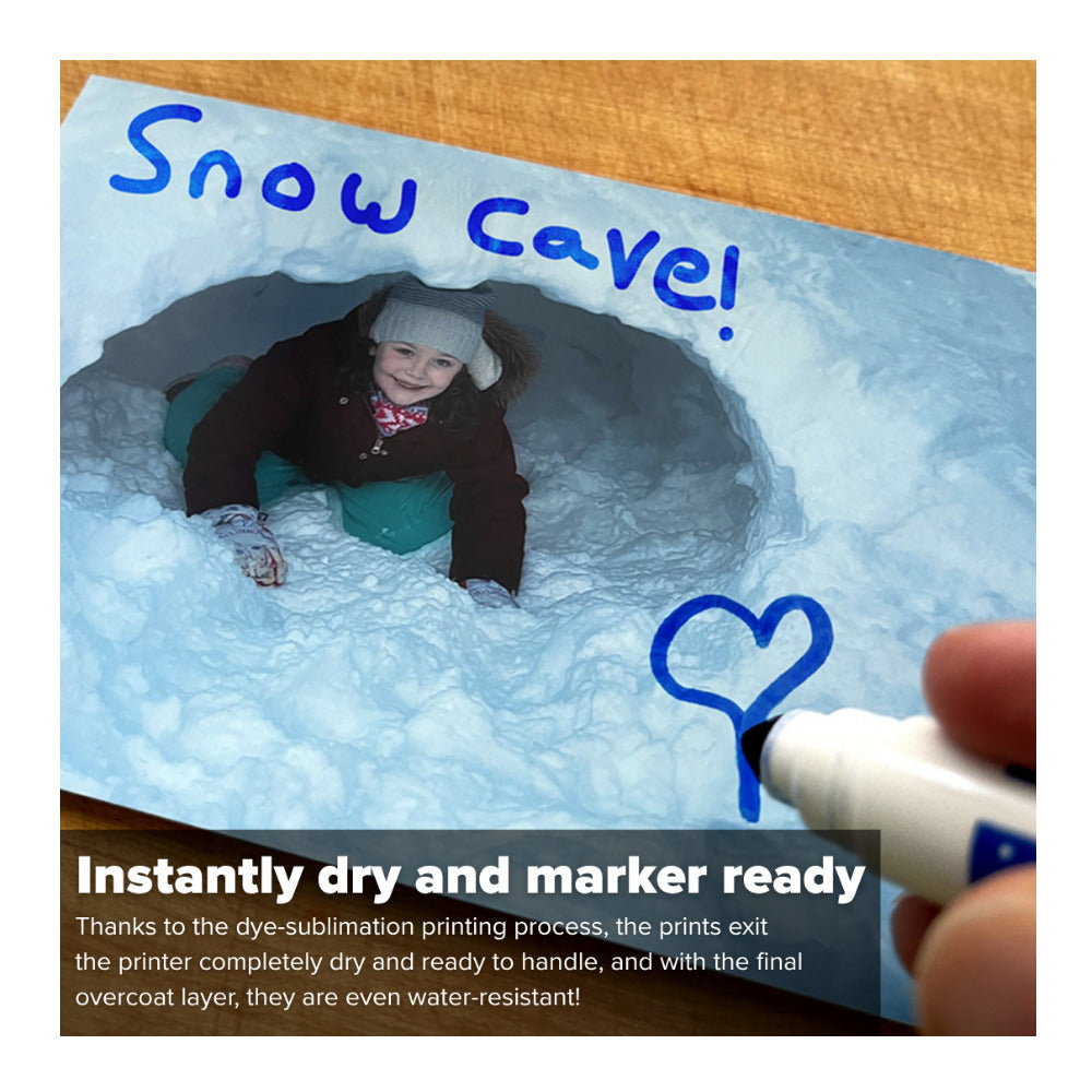 Canon CP1500 Compact Photo Printer (Black) Bundle with Color Ink and Paper Set