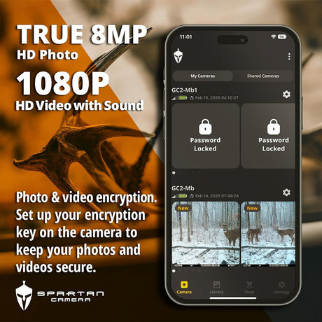 Spartan GoCam2 Multi-carrier Trail Camera (Areus Camo) with Accessories Bundle - 8