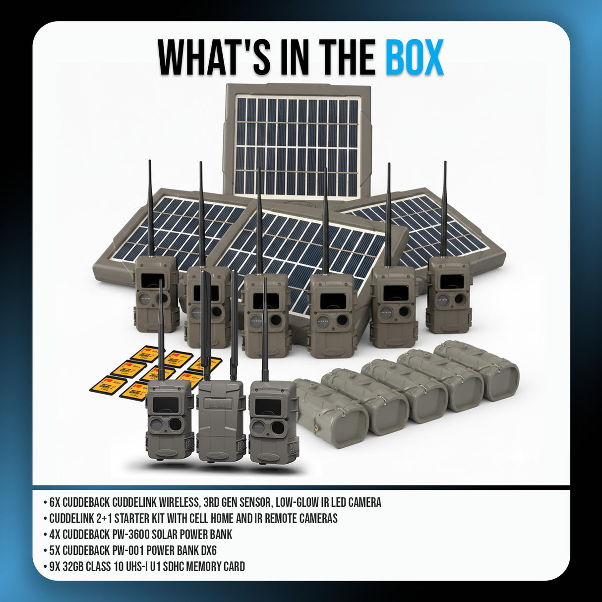 Cuddeback CuddeLink Wireless, 3rd Gen Sensor, Low-Glow IR LED Camera Bundle