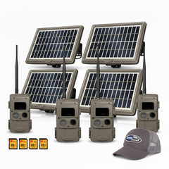 Cuddeback CuddeLink Wireless, Low-Glow Black Flash LED Camera Bundle