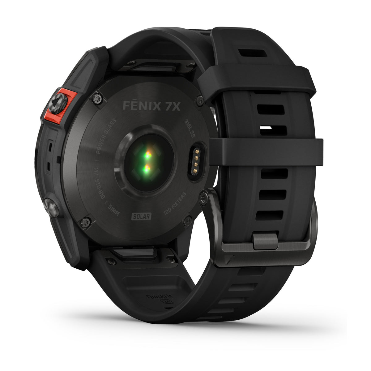 Garmin Fenix 7X Solar GPS Smartwatch with Black Band (Slate Gray)
