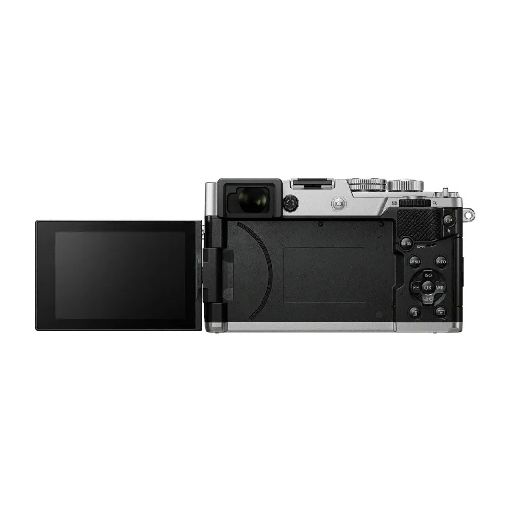 OM System PEN Mirrorless Camera with 14-42mm F3.5-5.6 III Lens and Skinny Wrist Strap (Silver)