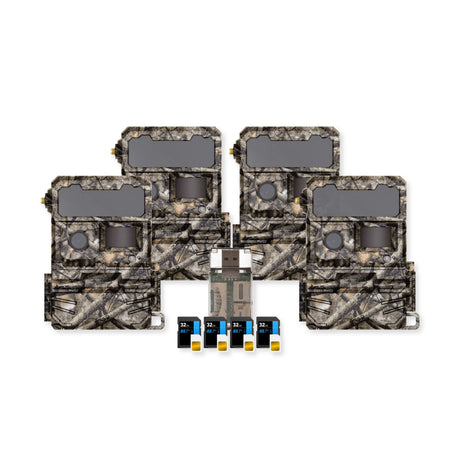 Yellowstone Y2 Cellular Trail Camera Bundle with High-Speed Card Reader, and Accessories (4-Pack) - 1