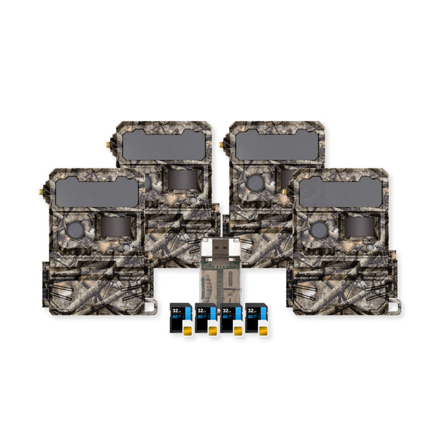 Yellowstone Y2 Cellular Trail Camera Bundle with High-Speed Card Reader, and Accessories (4-Pack) - 1