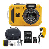 Kodak PIXPRO WPZ2 Rugged Waterproof 16MP Digital Camera with 4x Optical Zoom Bundle