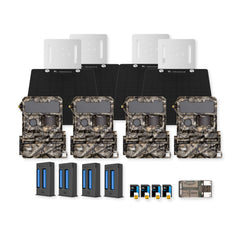 Yellowstone Y2 Trail Camera Bundle with Battery, Solar Panel, Card Reader, and Accessories (4-Pack) - 1