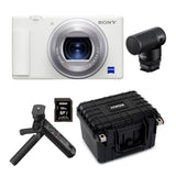 Sony ZV-1 Camera for Content Creators (White) with Mic and Accessory Kit