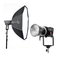 Aputure STORM 400x Tunable LED Monolight (Gold Mount) with Octagonal Softbox - 1