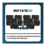 Yellowstone Y2 Black Wide Lens Camera Bundle with Card Reader, and Accessories (6-Pack) - 9