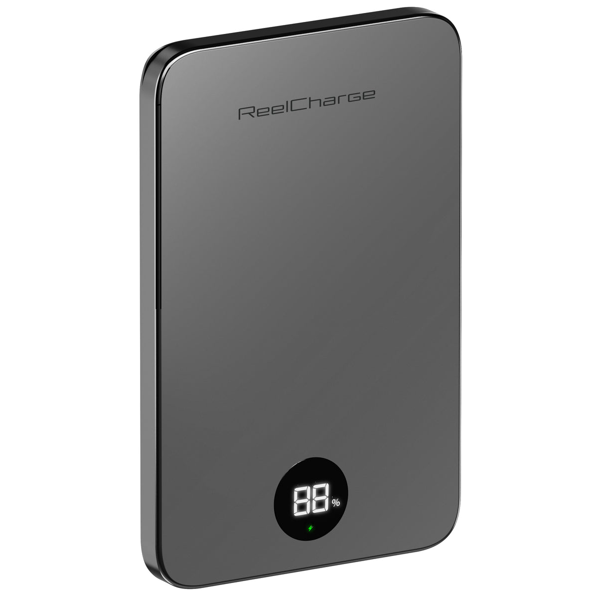 ReelCharge ReelSafe Solid State 5,000 mAh Qi2 Wireless Power Bank (Gray)