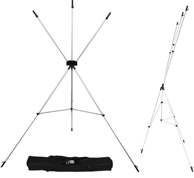 Westcott X-Drop Wrinkle-Resistant Sweep Backdrop Kit (Neutral Gray, 5' x 12') includes stand and carry case